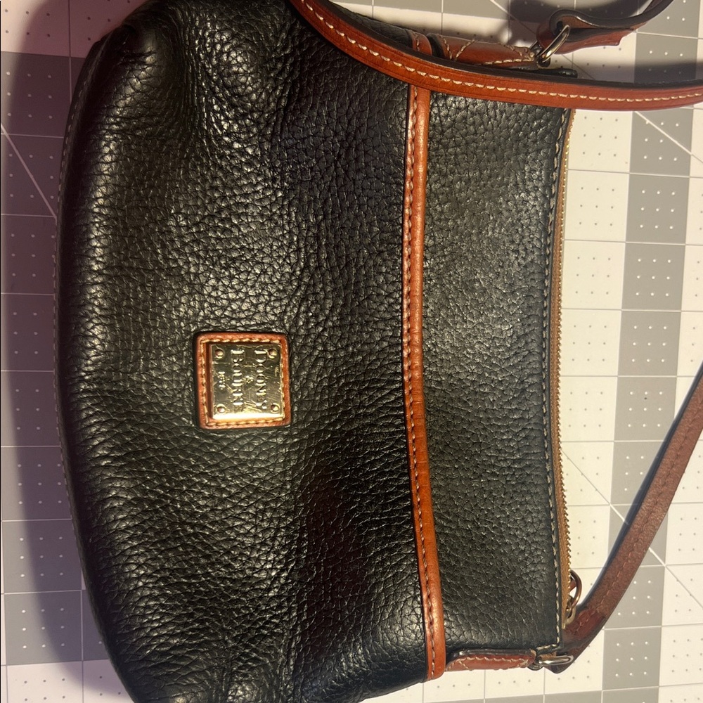 Dooney & Bourke Black and Brown Crossbody Bag